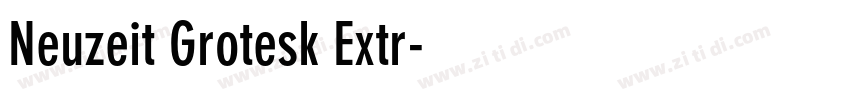 Neuzeit Grotesk Extr字体转换
